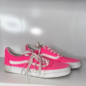Vans Pink and White Sneakers